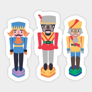 Three Nutcrackers Sticker